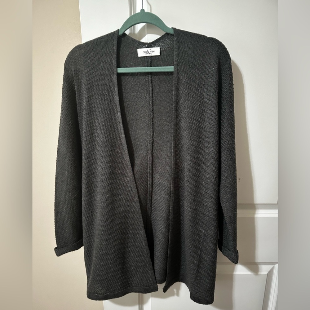 Carly Jean Los Angeles cardigan sweater in Gray. M/L